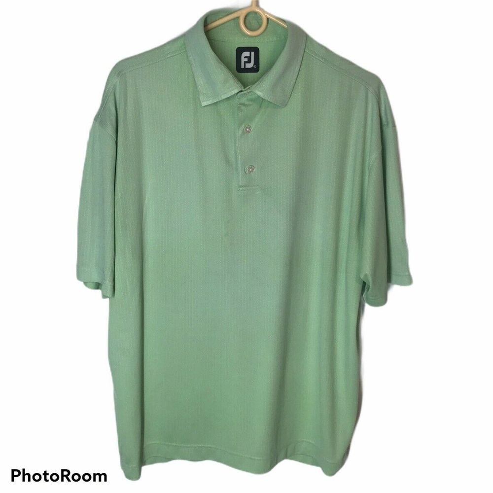 Footjoy Polo Golf Shirt Size XL Mint Green